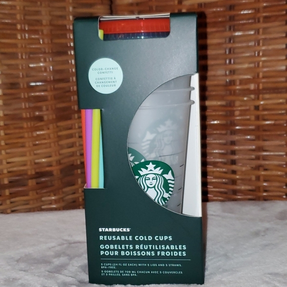Starbucks Summer 2021 Confetti Color Changing Cups